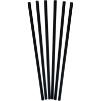 Трубочки для коктейлей 240 мм, d8 мм, черн. пласт. прямые 250 шт/уп