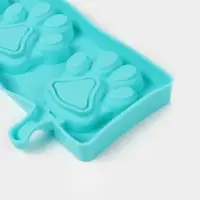 Форма для мороженого &laquo;Лапки&raquo;, силикон, 26&times;14 см, 4 ячейки (8.5&times;8.5 см), МИКС