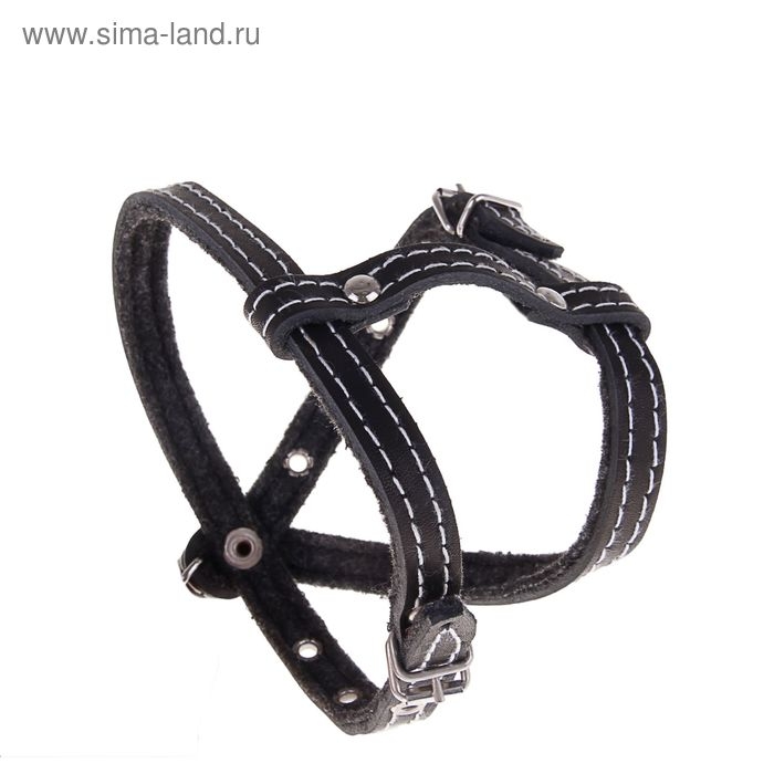 Шлейка кожаная на фетре, регулируемая многоразмерная, ОШ 22-30 см, ОГ 28-36 см, 1,2 см, микс Шлейка кожаная на фетре, регулируемая многоразмерная, ОШ 22-30 см, ОГ 28-36 см, 1,2 см, микс