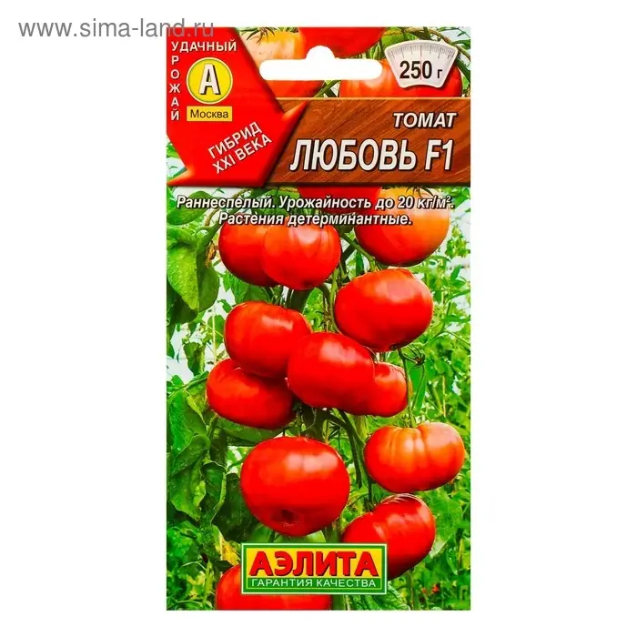 Семена Томат "Любовь" F1, среднеспелый, 10 шт