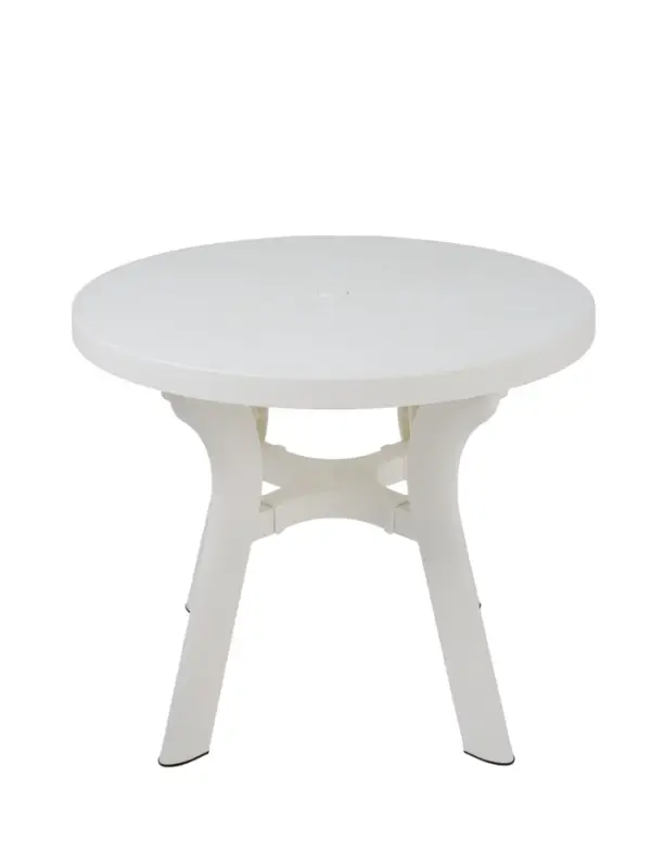 Стол "Атлант", круглый,  80*80*76,5 см, белый