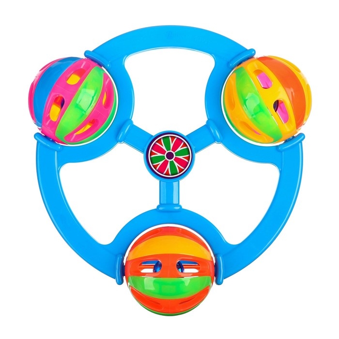 Погремушка «Яркие шары», цвет МИКС, Крошка Я Погремушка «Яркие шары», цвет МИКС, Крошка Я