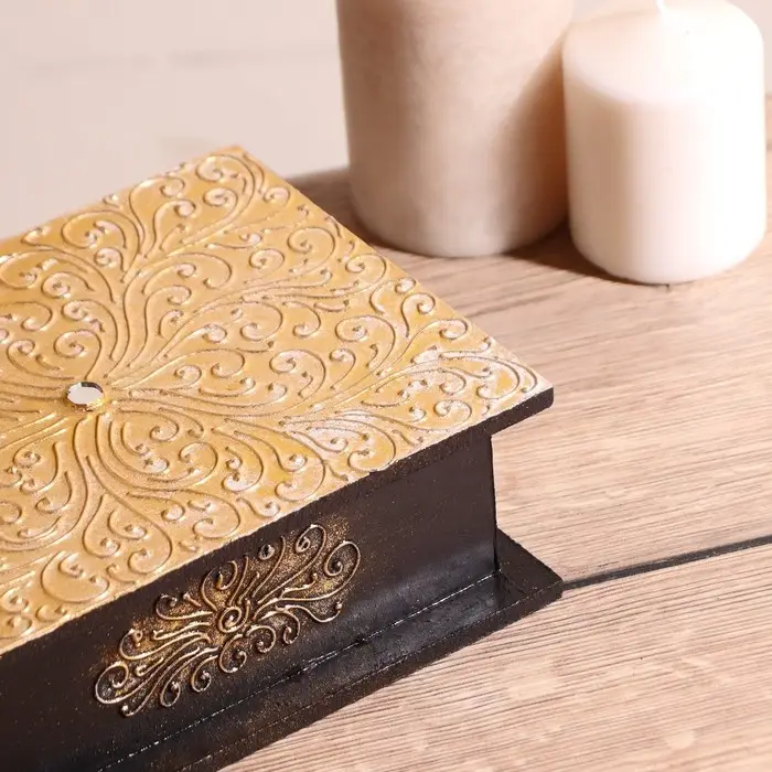 Шкатулка "Узор" 19х15х7 см, МДФ