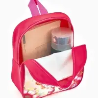 Рюкзак детский 20,5*9*24, отд на молнии. девочка ярко-розовый