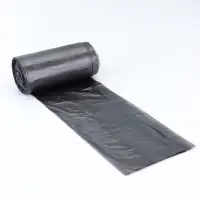 Мешки для мусора в рулоне 30 л, черные, ПНД, толщина 15 мкм, 50 шт.