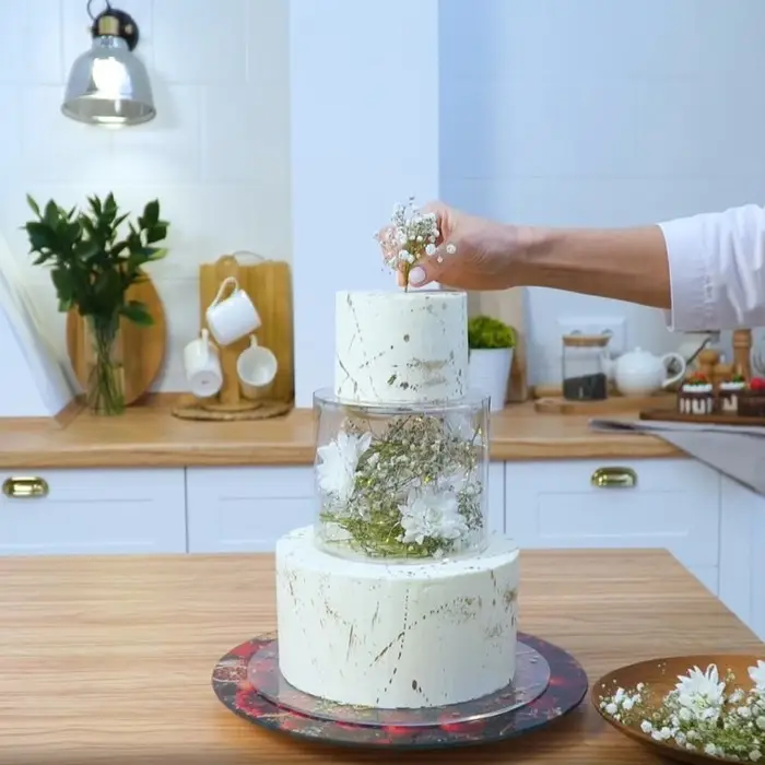 Фальшярус для торта круглый, d=25 см, h=10 см, белый Фальшярус для торта круглый, d=25 см, h=10 см, белый