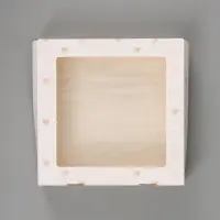 Коробка подарочная складная &laquo;Сердце&raquo;, 20&times;20&times;4 см, с окном