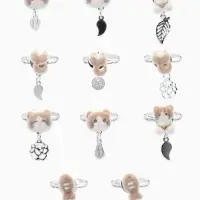 Кольцо &laquo;Выбражулька. Котики бархатные&raquo;, безразмерное, МИКС