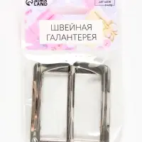 Пряжка для ремня, 6.3&times;5.5 см, 40 мм, цвет серебряный