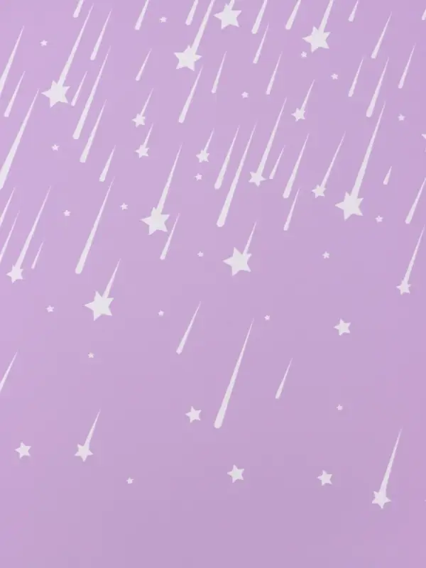 Пленка флористическая для цветов, &laquo;Звездопад&raquo;, сиреневая, 57&times;57 см