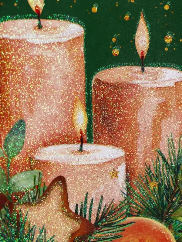 Пакет подарочный новогодний ламинированный с тиснением &laquo;Уют&raquo;, люкс, 18&times;22.3&times;10 см