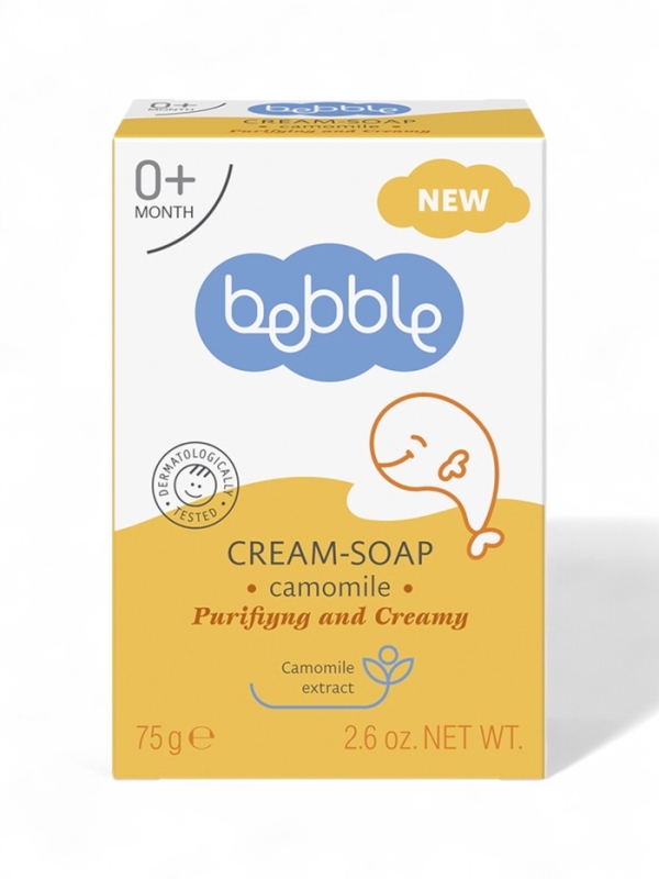 Крем-мыло детское Bebble с ароматом ромашки, 75 г Крем-мыло детское Bebble с ароматом ромашки, 75 г