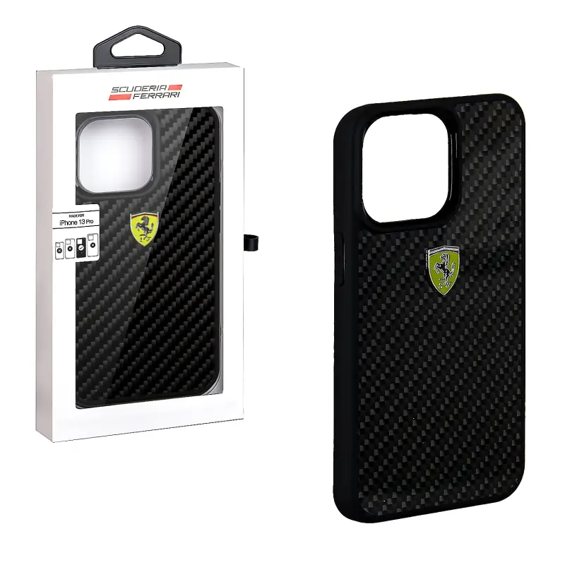 Чехол iPh 13 Pro Ferrari Carbon