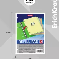 Сменный блок для тетради А5, на кольцах, 120 листов в клетку, ErichKrause, тонированный: 4 по 30 листов