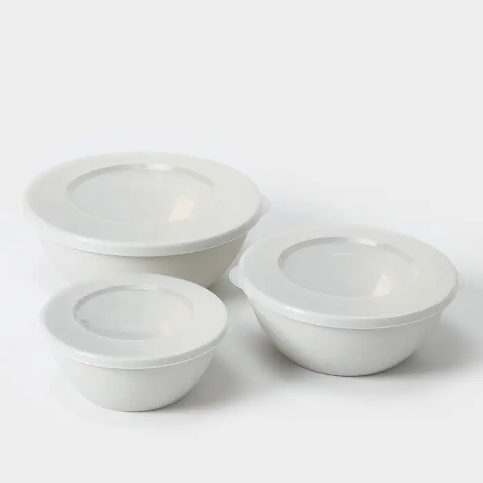 Набор мисок с крышкой HELSINKI, 3 шт.: 1 л, 2 л, 3 л, МИКС