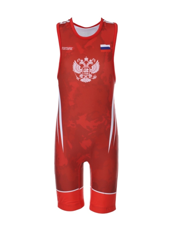 Трико борцовское FIGHT EMPIRE, WT500R, красное, размер 110