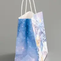 Пакет крафтовый подарочный &laquo;С Новым годом&raquo;, 25&times;22&times;12 см