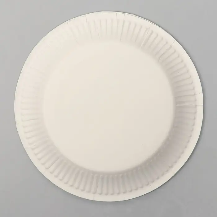 Тарелка бумажная «С днём рождения», в наборе 6 штук, розовая