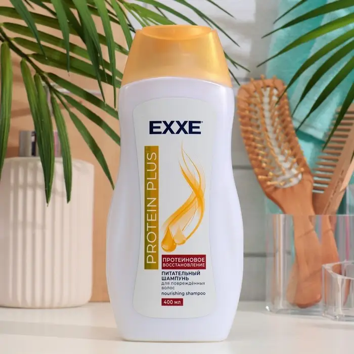 Питательный шампунь EXXE PROTEIN PLUS  Питательный шампунь EXXE PROTEIN PLUS "Протеиновое восстановление", 400 мл