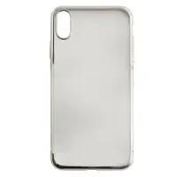 Чехол Iph XS Max Baseus Shining с рамкой серебро