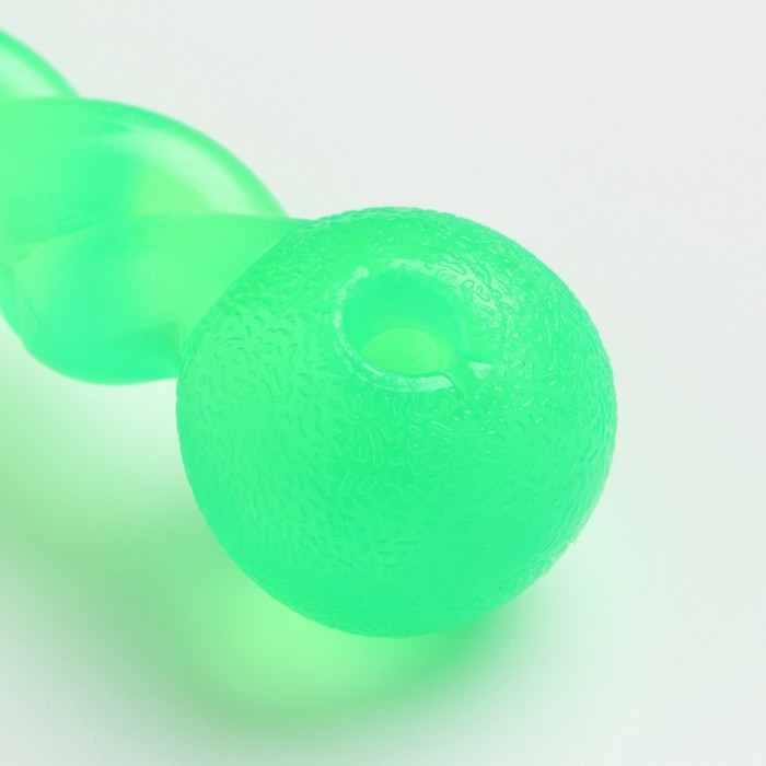 Игрушка Игрушка "Плетенка" большая, 29 см, каучук, зелёная