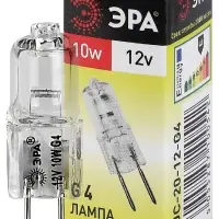 Лампа накаливания галогенная G4-JC-10W-12V (галоген, капсула, 10Вт, нейтр, G4) (100/1000/35000)