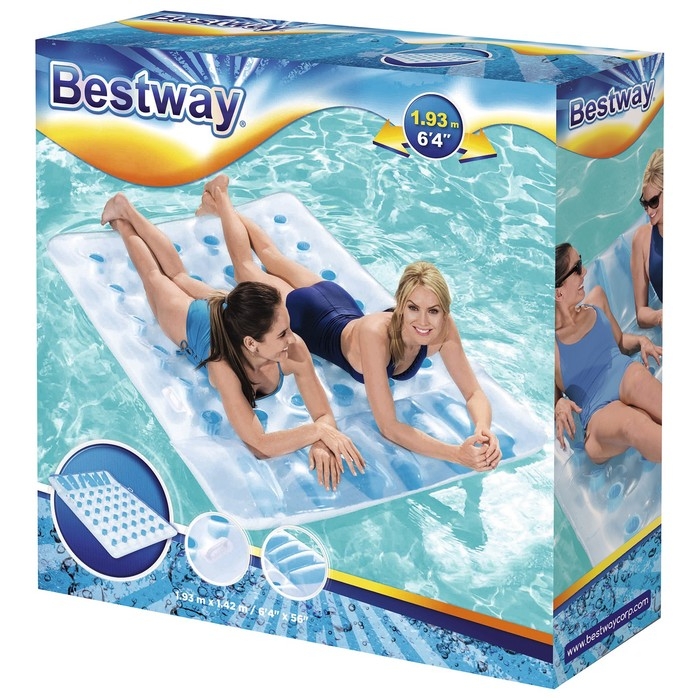 Матрас для плавания, 193 х 142 см, для двоих, 43055 Bestway Матрас для плавания, 193 х 142 см, для двоих, 43055 Bestway