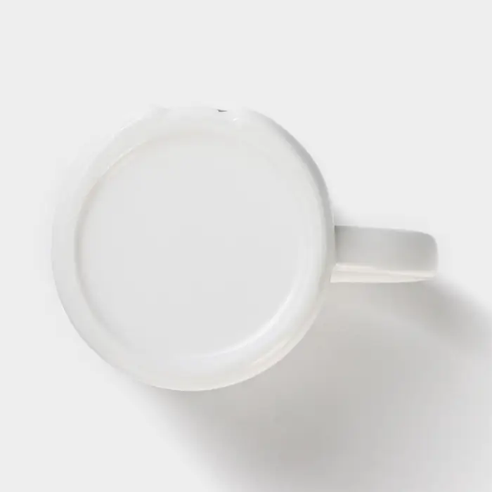 Кружка с ложкой &laquo;Панда&raquo;, 350 мл, керамика, белая