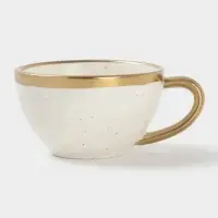 Чайная пара Magistro Poursephona, чашка 250 мл, блюдце d=16 см, фарфор, белая