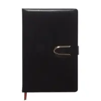 Ежедневник недатированный формат А5, с хлястиком, 112л, линия, пвх, Черный Ежедневник недатированный формат А5, с хлястиком, 112л, линия, пвх, Черный