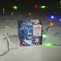 Гирлянда &laquo;Нить&raquo; 2.5 м, IP20, прозрачная нить, 25 LED, свечение мульти, фиксинг, 220 В