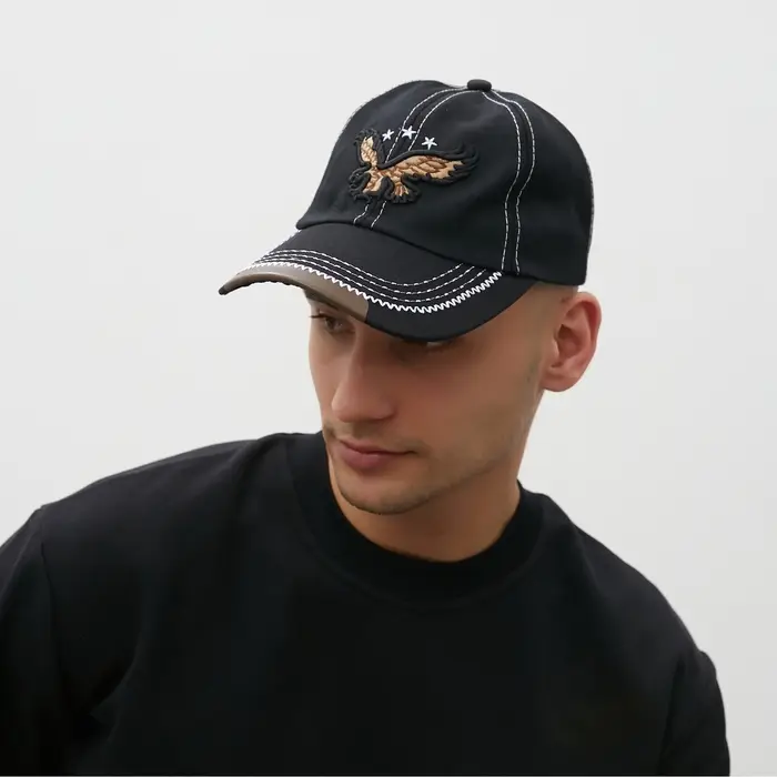 Кепка мужская MINAKU, размер 56-58, чёрная