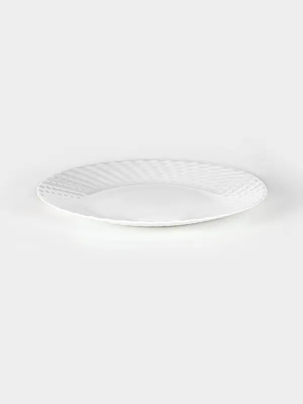 Тарелка обеденная &laquo;Сальвадор&raquo;, d=24.1 см, стеклокерамика, белая