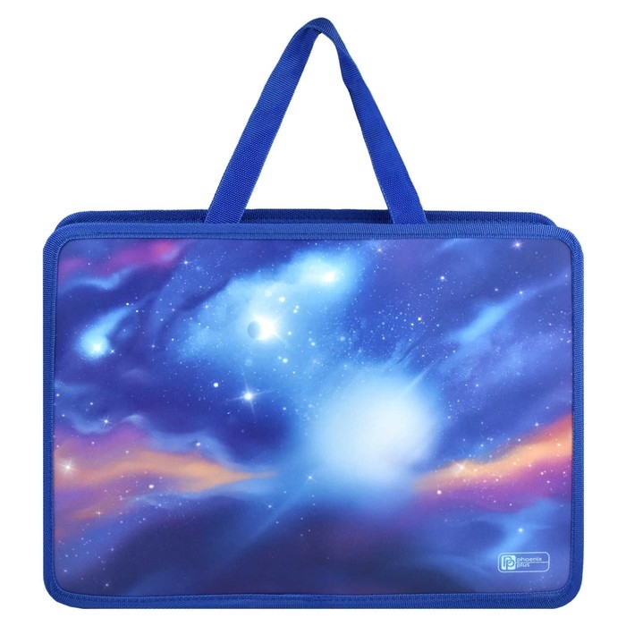 Папка с ручками А4, 340 х 250 х 95 мм, пластиковая, ручки-тесьма, Феникс Папка с ручками А4, 340 х 250 х 95 мм, пластиковая, ручки-тесьма, Феникс "Принцесса с драконом"