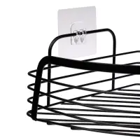 VETTA Полка настенная, угловая, металл, 30x22x9 см, черный