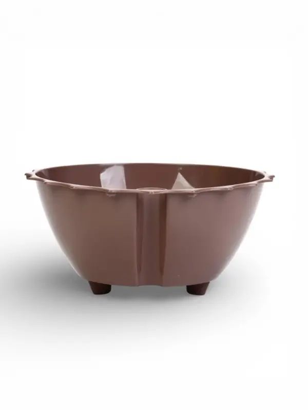 Кашпо для цветов с автополивом &laquo;Ракушка&raquo;, 2.4 л, d=22 см, h=10.5 см, цвет мокко