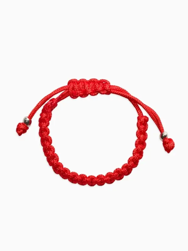 Браслет-оберег детский &laquo;Красная нить&raquo;, косичка, цвет красный в золоте