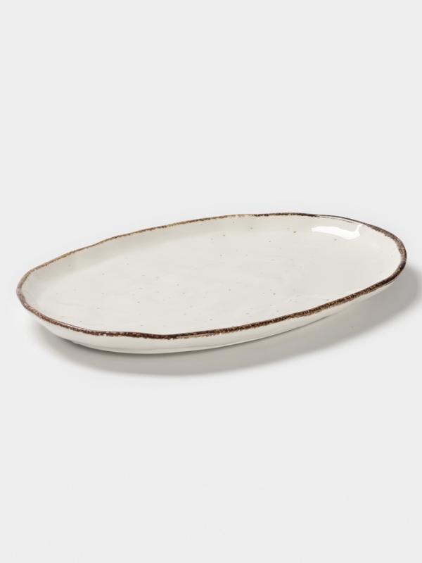 Блюдо овальное Magistro Блюдо овальное Magistro "Alpine Frost" 33см 33х22,8х2,5 цвет белый