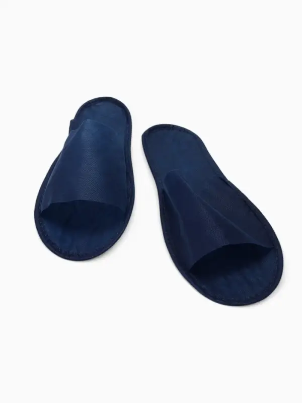 Тапочки одноразовые,  Тапочки одноразовые, "Эконом ПВХ", антискользящие, подошва 3 мм, синие