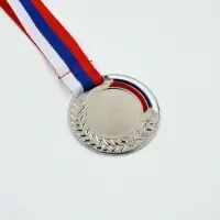 Медали для награждения &laquo;Лавры&raquo;, под нанесение, на ленте, 3 шт., 5 см, разноцветные