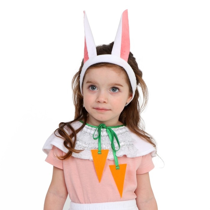 Карнавальный набор «Зая белая», плюш, рост 98-128 см Карнавальный набор «Зая белая», плюш, рост 98-128 см