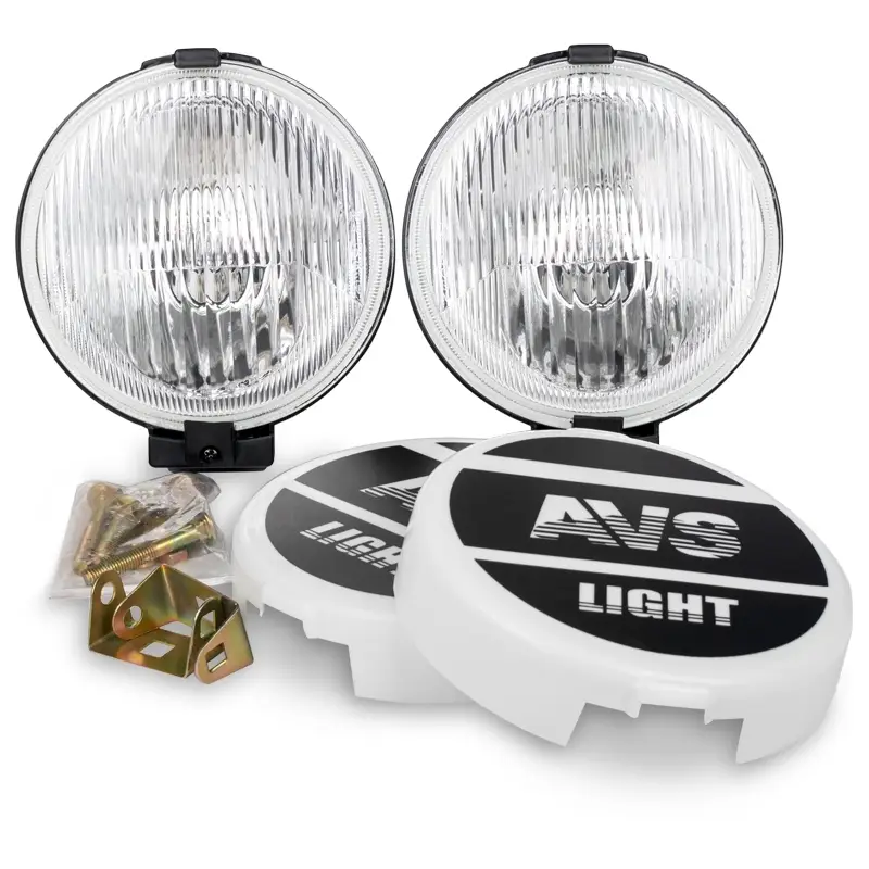 Противотуманные фары галогенные (H3) AVS PF-317H (12V 55 W d-156 мм.пластик с крышкой) 2шт.