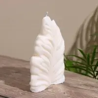 Свеча фигурная формовая &laquo;Лист&raquo;, 10&times;3&times;15 см, парафин, МИКС