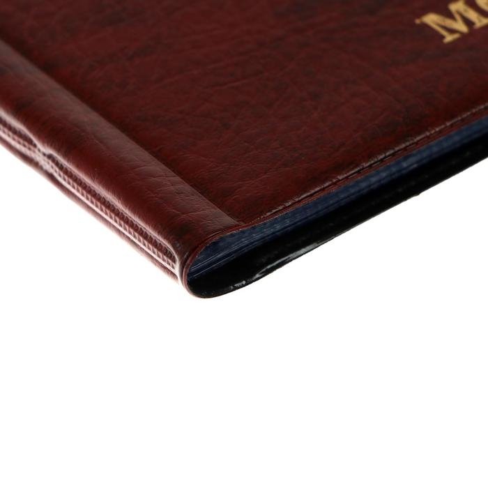 Альбом для монет 125 х 185 мм Calligrata, на 240 монет, ячейка 35 х 35 мм, 16 листов, обложка искусственная кожа, коричневый Альбом для монет 125 х 185 мм Calligrata, на 240 монет, ячейка 35 х 35 мм, 16 листов, обложка искусственная кожа, коричневый