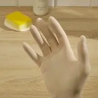 Перчатки тм VETTA, 10 шт, р-р M, латекс, белый цвет