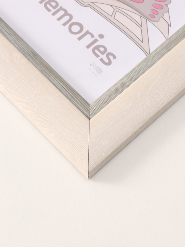 Фоторамка пластик "Фон Арт" 21х30 см, 911-7407-2 белый с серым