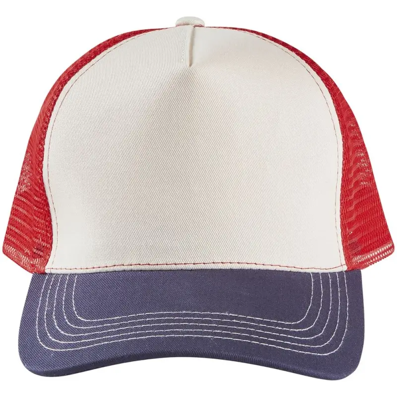 Бейсболка Blink, молочная с красным Бейсболка Blink, молочная с красным