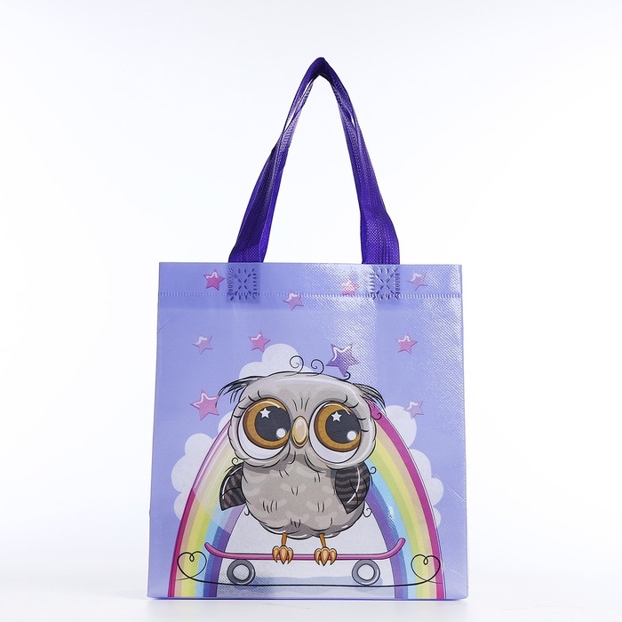 Сумка детская без застёжки, цвет сиреневый