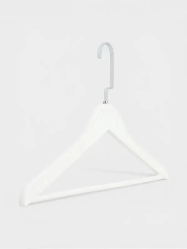 Плечики - вешалки для одежды LaDо́m Eliot, 44&times;24 см, 3 шт., широкие плечики, белые