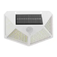Садовый светильник, уличный, на солнечной батарее, накладной, 100 LED, свечение белое